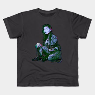 cyberpunk lady Kids T-Shirt